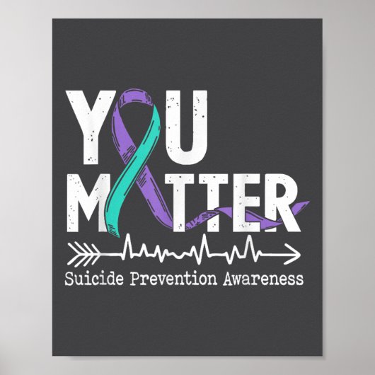 セミコロン・あなたは生きている Suicide Prevention Awareness Week ポスター (正面)