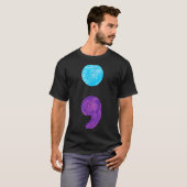 セミコロン うつ病予防啓発週間 Tシャツ (正面フル)