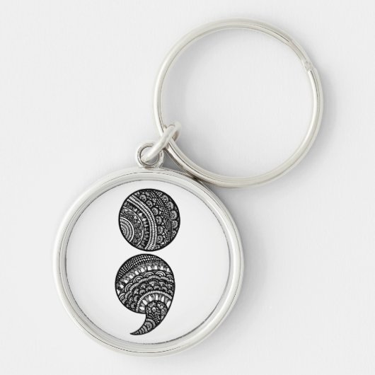 セミコロン キーホルダー (正面)