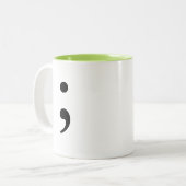 セミコロン ツートーンマグカップ (正面左)