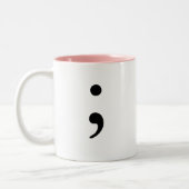 セミコロン ツートーンマグカップ (左)