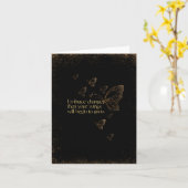 セミコロン・バタフライ – エンスチェンジ・カード カード (黄色い花)