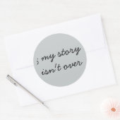 セミコロン；メンタルヘルス認識度 ラウンドシール (封筒)