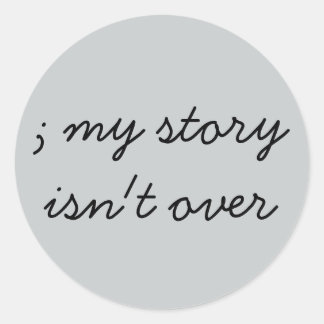 セミコロン；メンタルヘルス認識度 ラウンドシール