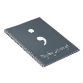 セミコロン/私の話はまだ終わらない； ノートブック (右側)