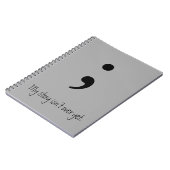 セミコロン/私の話はまだ終わらない； ノートブック (左側)