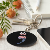 セミコロン – Mental Health Matters キーホルダー (側面)