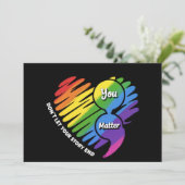 セミコロンLGBTQ自殺予防メンタルヘルス 招待状 (スタンド正面)