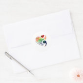 セミコロンMental Health認識度月の贈り物 ラウンドシール (封筒)