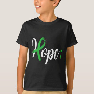 セミコロンMental Health認識度月サポートEm Tシャツ