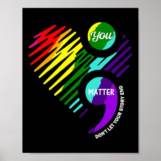 セミコロンMental Health認識度 ポスター (正面)