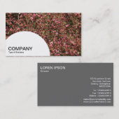 セミサークルパネル – ピンクさくらんぼブロッサム02 名刺 (正面/裏面)