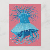 セミットカニ海海水中絵画動物 ポストカード (正面)