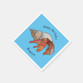 セミットカニ漫画イラストレーション スタンダードカクテルナプキン (角)
