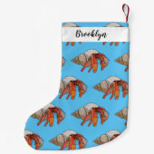 セミットカニ漫画イラストレーション スモールクリスマスストッキング (裏面)