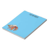 セミットカニ漫画イラストレーション ノートパッド (回転)