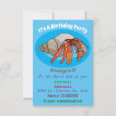 セミットカニ漫画イラストレーション 招待状 (正面)