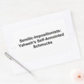 セミティックのインポジショニスト:長方形ステッカー 長方形シール (封筒)