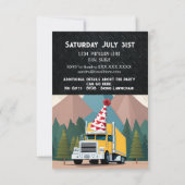 セミトおもしろいラック誕生日機器パーティー 招待状 (裏面)