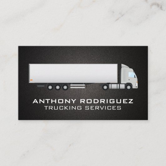 セミトラックとトレーラー 名刺 (正面)