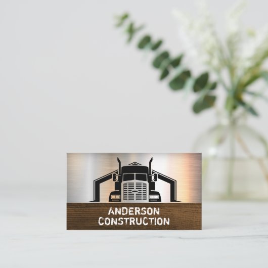 セミトラックと木鋼 名刺 (スタンド正面)