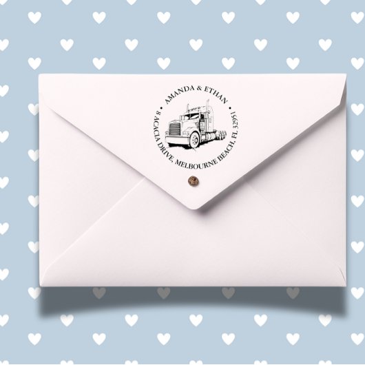 セミトラックのケンワース セルフインキングスタンプ