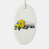 セミトラックイエローシルバータンカートレーラーアニメ セラミックオーナメント (右)