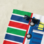 セミトラックコンボイパーソナライズされたビーチタオル ビーチタオル (インサイチュ)