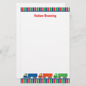 セミトラックコンボイパーソナライズされた文具 便箋 (正面/裏面)