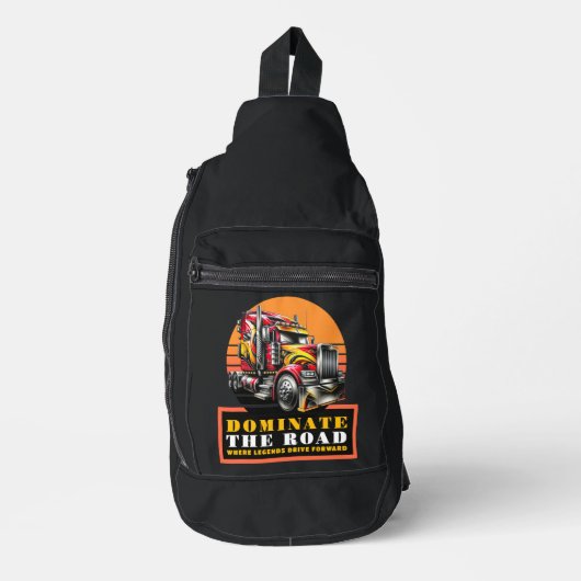 セミトラックドライバー スリングバッグ (正面)