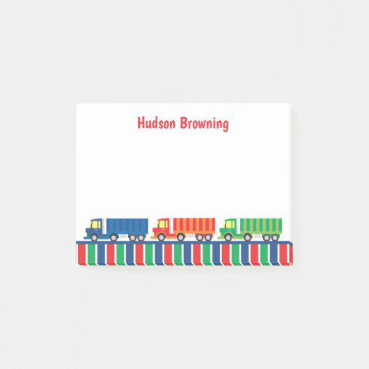 セミトラックパーソナライズされたコンボイ後メモ帳 ポストイット (正面)