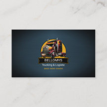 セミトラックブルー金属名刺