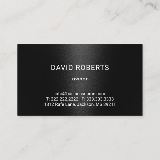 セミトラックプロフェッショナルトラックブルーメタル 名刺 (裏面)