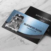 セミトラックプロフェッショナルトラックブルーメタル 名刺