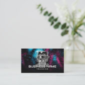 セミトラックプロフェッショナルトラック《写真》ぼけ味背景 名刺 (スタンド正面)