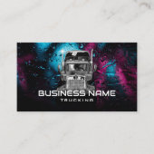 セミトラックプロフェッショナルトラック《写真》ぼけ味背景 名刺 (正面)