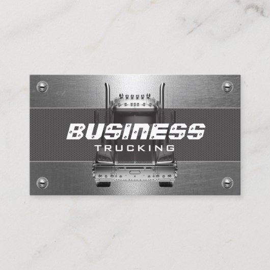 セミトラックプロフェッショナル構造トラック用金属 名刺 (正面)
