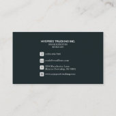 セミトラックプロフェッショナル物流トラック 名刺 (裏面)