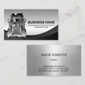 セミトラックプロフェッショナル運送会社スチール 名刺 (正面/裏面)