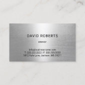 セミトラックプロフェッショナル運送会社スチール 名刺 (裏面)