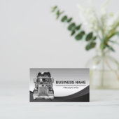 セミトラックプロフェッショナル運送会社スチール 名刺 (スタンド正面)