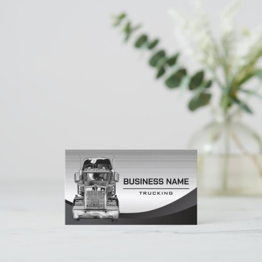 セミトラックプロフェッショナル運送会社スチール 名刺 (スタンド正面)