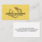 セミトラックメタリック | レンガ壁 名刺 (正面/裏面)