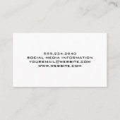 セミトラックロゴ | スチールプレート 名刺 (裏面)