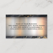 セミトラックロゴ |メタリック |大理石 名刺 (裏面)