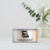 セミトラックロゴ |鋼製グリッド縁ど 名刺 (スタンド正面)