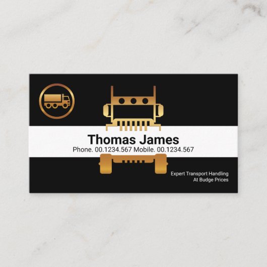 セミトラック名ホルダーデュアルトーンカラートラック 名刺 (正面)