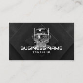 セミトラック抽象芸術ブラックプロフェッショナルトラック 名刺 (正面)