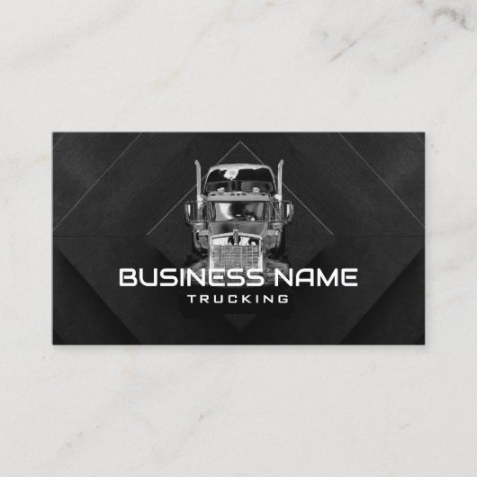 セミトラック抽象芸術ブラックプロフェッショナルトラック 名刺 (正面)