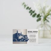 セミトラック移動 | メタリック | ブルーカラードライバー 名刺 (スタンド正面)